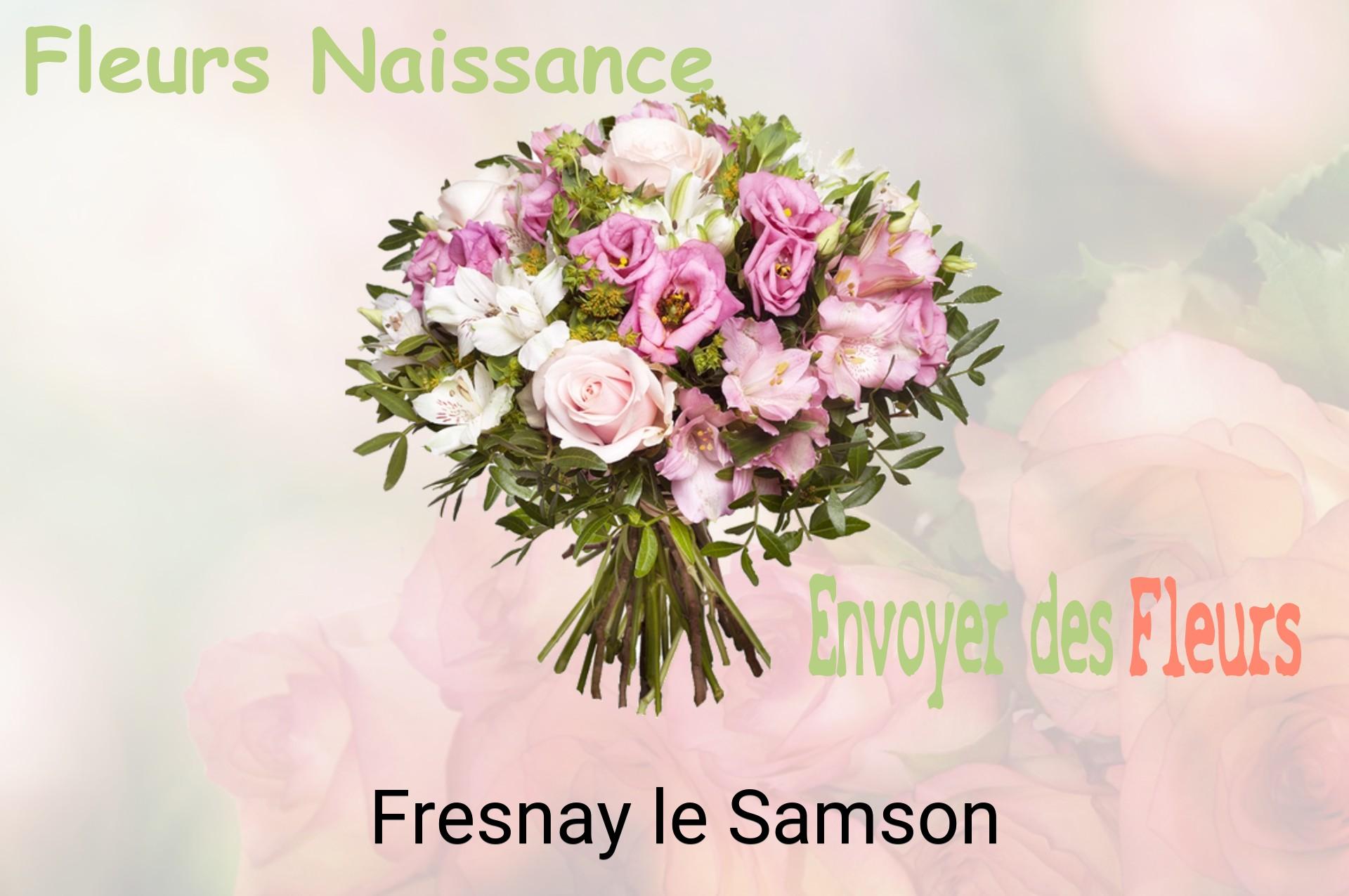 Bouquet de fleurs de naissance livré à Fresnay-le-Samson